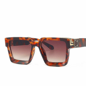 Lunettes de soleil carrées de luxe rétro pour femme avec logo personnalisé 2019, monture métallique, protection UV400, pour homme et femme, idéales pour la conduite - Product Image 6