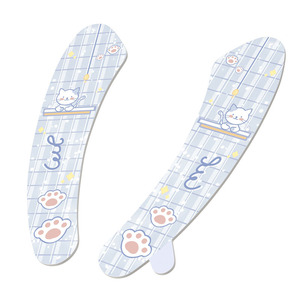 Funda para asiento de inodoro de tela no tejida, impermeable, lavable, con asa, para todas las estaciones, diseño de panda y gato - Product Image 2