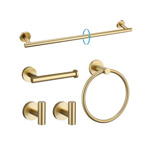 Yoto 5 Mảnh Brushed Nickel SUS Thép Không Gỉ Phòng Tắm Phần Cứng Thiết Lập Bao Gồm 16 Tay Khăn Bar 3 Áo Sáng Tạo Lưu Trữ Móc - Product Image 3