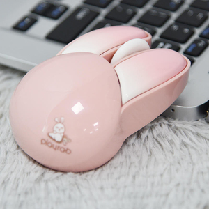 Cute Rabbit Wireless <b>Mouse</b> <b>for</b> Girls Lovely Cartoon Design Portable Office <b>Mice</b> <b>for</b> Laptop <b>Computer</b> Silent Buttons Slim Style - Product Image 2