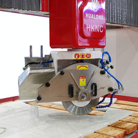Hualong Machinery Serie HKNC Multifuncional 5 ejes CNC Router Granito Puente Sierra Mármol Piedra Grabado Máquina cortadora