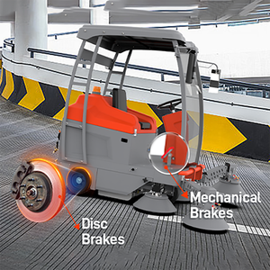 Barredora Grande Autopropulsada R-S1850 para Limpieza de <span class=keywords><strong>Campus</strong></span> y Estacionamientos, con Doble Frenado y Estructura de Acero Inoxidable para Personal de Infraestructura - Product Image 4