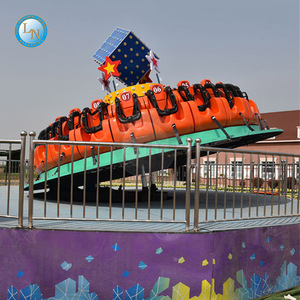 Manège Lino Flying Turntable, équipement de parc d'attractions intérieur/extérieur, en fibre de verre et acier, pour centres commerciaux, capacité maximale - Product Image 5