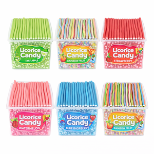 Vente directe d'usine de bonbons Halal Twists <span class=keywords><strong>à</strong></span> <span class=keywords><strong>la</strong></span> <span class=keywords><strong>fraise</strong></span>, <span class=keywords><strong>à</strong></span> <span class=keywords><strong>la</strong></span> <span class=keywords><strong>réglisse</strong></span>, <span class=keywords><strong>à</strong></span> faible teneur en gras - Product Image 3