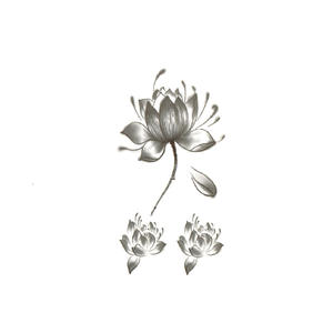 Newest Fashion Cute Blue Argyle Small Size Temporary Tattoo Stickers for Men - Product Image 1