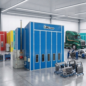 <span class=keywords><strong>Extracteur</strong></span> de cabine de <span class=keywords><strong>peinture</strong></span> automobile 72 pièces 24 kW avec chauffage électrique, brûleur diesel, homologué CE et lampe LED - Product Image 6