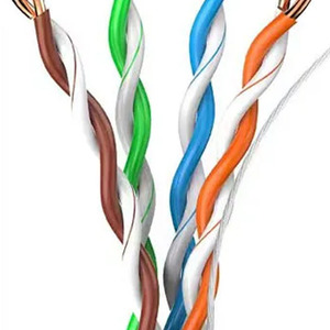 Tùy chỉnh CAT5E 23/25awg PVC Áo khoác OM2 dây dẫn đồng 305m SF/UTP Mạng Cáp cho giám sát - Product Image 5