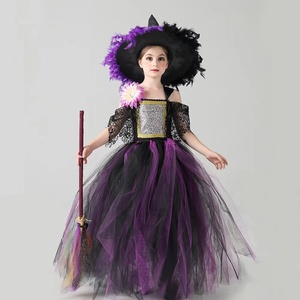 Disfraz <span class=keywords><strong>de</strong></span> Bruja Malvada para Niñas, Disfraz <span class=keywords><strong>de</strong></span> Halloween, Vestido Morado <span class=keywords><strong>de</strong></span> Poliéster, Dibujos Animados <span class=keywords><strong>de</strong></span> Televisión y Cine - Product Image 3