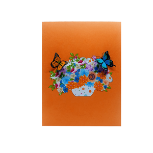 Tarjeta Pop-up 3D de Flor Cosmos Hecha a Mano en Vietnam, Diseño Personalizado, Corte Láser, Impresión Offset, Manualidades de Papel, Regalo Promocional - Product Image 3