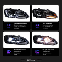 AKD Scheinwerfer für VW Polo 2011-2018 LED-Projektorlinse Frontscheinwerfer mit DRL-Signalleuchte Auto-Frontlicht Auto-Styling Zubehör