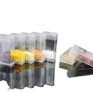 Diamond <b>Painting</b> Tools Small Round Bottle Diamond Storage Box DIY Storage Box Acrylic square Box Kit - Product Image 1