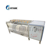 Auto Fruit Groente Dunschiller Voor Wortelen Gember Warm Wassen Fotolijn Borstelroller Component Hoge Groente Fruit Schilmachine