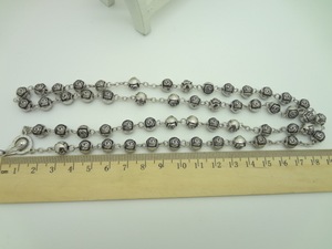 Vintage Gesù Croce Collana Collana di Rosa Argento <span class=keywords><strong>Antico</strong></span> Collana Del <span class=keywords><strong>rosario</strong></span> Religione Cristiana Preghiera Del <span class=keywords><strong>rosario</strong></span> <span class=keywords><strong>rosario</strong></span> plata catene <span class=keywords><strong>rosario</strong></span> - Product Image 5