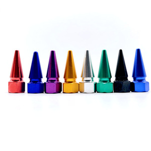 Forme intéressante bouchons de <span class=keywords><strong>valve</strong></span> de pneu différentes couleurs voiture vélo vélo pneu valves bouchon pointu conception - Product Image 1