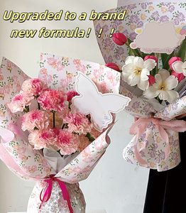 Carta da Regalo JOYWOOD con Motivi Floreali Freschi, Impermeabile, in Seta, per Bouquet, Regali, Decorazioni Artigianali - Riciclabile - Product Image 3