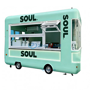 Camion de restauration rapide mobile neuf à prix avantageux à vendre : snacks, pizzas, smoothies, BBQ, hot-dogs, café, glaces, chariot de vente ambulante - Product Image 3