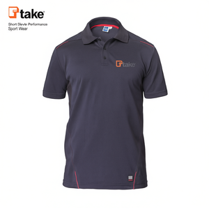เสื้อโปโลสีเทา ไซส์ L แขนสั้น ชุดกีฬาเพื่อประสิทธิภาพสูง - Product Image 2