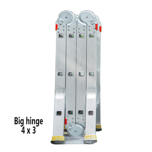 Escalera Plegable para Exteriores, Escalera de Aluminio de 8 Metros con Bisagras Plegables - Product Image 2