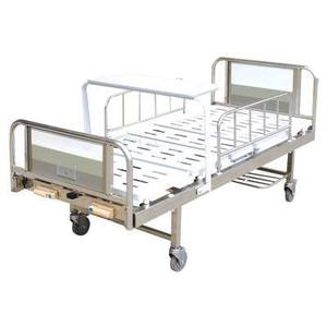 (MS-M610) Lit médical pour patients en soins intensifs, en acier inoxydable, à deux manivelles - Product Image 1