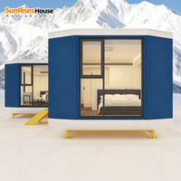 Capsule spatiale mobile montée sur remorque, mini-maison pour le camping en plein air, cabine pour les voyages routiers en autonomie