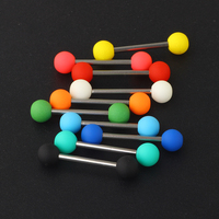 Anneaux de tétons en acrylique, anneaux de langue, barres droites pour piercing, 16 mm de longueur, cadeau de mariage classique pour femmes et hommes