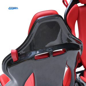 เบาะรถยนต์คาร์บอนไฟเบอร์สีแดง OEM สำหรับรถแข่ง Portofino M หุ้มด้วยหนัง Nappa - Product Image 4