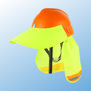 Malla <span class=keywords><strong>de</strong></span> verano parasol Sombrero duro transpirable ala completa construcción escudo reflectante cuello protector casco cubierta <span class=keywords><strong>de</strong></span> seguridad - Product Image 1