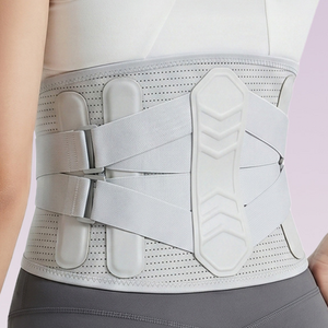 Cinturón de Soporte <span class=keywords><strong>Lumbar</strong></span> Reforzado con Placas de Acero, Malla Transpirable con Compresión, <span class=keywords><strong>Faja</strong></span> Reductora de Cintura <span class=keywords><strong>para</strong></span> Entrenamientos y Sentadillas - Unisex - Product Image 1
