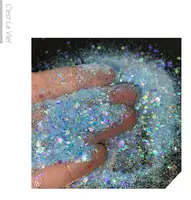 Glitter cosmetico biodegradabile del prodotto decorato artistico bio ampiamente usa polvere glitterata di alta qualità per il viso o le labbra