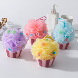 Éponge de <span class=keywords><strong>bain</strong></span> en PE en forme de fleur, mignonne et féminine, taille extra-large, ne se déforme pas, crée des bulles - Product Image 3