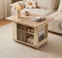 Table basse et table d'appoint convertible 2026 pour canapé, design moderne pliable pour salon et balcon, usage domestique