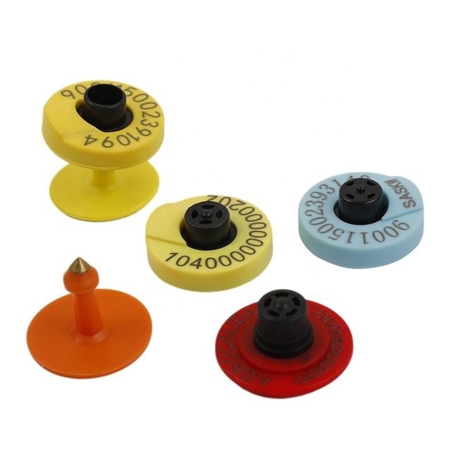 Rfid Animal Ear Tag Electronic Nfc Ear Tag Uhf Livestock Ear Tags for Cattle Cow Sheep Goat Pig