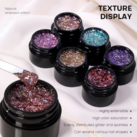 Gel dur pailleté Magic Cube Flash Builder Gel en gros, Gel de construction pour ongles OEM ODM sans HEMA ni TPO, certifié CPSR