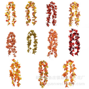 Guirnalda Artificial de Arce en Colores Otoñales de 3m de Largo para Decoración de Halloween, Navidad y Paredes del Hogar - Product Image 5