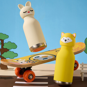 กระบอกน้ำสแตนเลส 304 ใหม่ พร้อมหัวสัตว์ แก้วน้ำเก็บอุณหภูมิ พกพาสะดวก ใช้ในรถยนต์ สำหรับนักเรียน นักกีฬา - Product Image 4