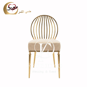 Modern Gold Stainless Steel Wedding Party Outdoor Hotel Banqueting <b>Chairs</b> for Living Room Apartment Use - Product Image 5