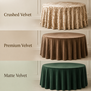 280GSM Italian Velvet Tablecloth 90x132inch Premium Thick <b>Cloth</b> Cover for Event Banquet Party Wedding Rectangular <b>Table</b> Linen - Product Image 1