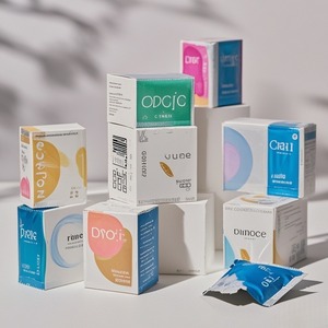 Boîtes d'emballage en papier écologiques personnalisables de la série 2024, 2 mm, jouets sexuels pour hommes, avantage UV, gaufrage, feuille d'or, avantage 4C - Product Image 2