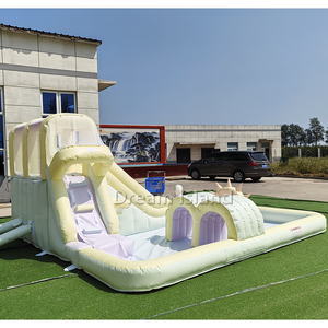 <span class=keywords><strong>Castillo</strong></span> de tobogán de <span class=keywords><strong>agua</strong></span> <span class=keywords><strong>hinchable</strong></span> de Pvc comercial con tobogán para niños, casa de rebote - Product Image 2