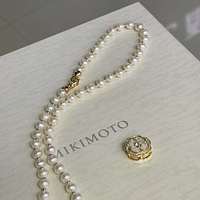 Collier long pour femme tendance, 50 cm, superbe camélia, forme de pomme de terre, perle Edison de qualité AAA, plaqué or