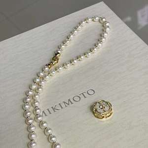 50cm Super Exquisite Camellia Fritillaria Potato Shape AAA Grade Edison Pearl Gold Plated Trendy Women's <strong>Long</strong> <strong>Necklace</strong> - Product Image 6