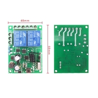 Interrupteur à télécommande sans fil AC AC90-250V 2CH 10A Module récepteur relais 2 canaux RF 433 Mhz Télécommandes QIACHIP KR2202-4