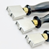 Kit d'outils de maroquinerie pour soudeur de semelles et talons, fer à souder, outil de polissage et de cirage à la cire chaude - Couteau, poinçon, aiguille à coudre