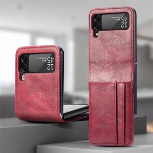 Étui portefeuille en cuir avec <span class=keywords><strong>pochette</strong></span> pour cartes pour Samsung Galaxy <span class=keywords><strong>Z</strong></span> <span class=keywords><strong>Flip</strong></span> 7 <span class=keywords><strong>Flip</strong></span> 6 5 <span class=keywords><strong>4</strong></span> – Coque de protection antichoc pour téléphone - Product Image 2