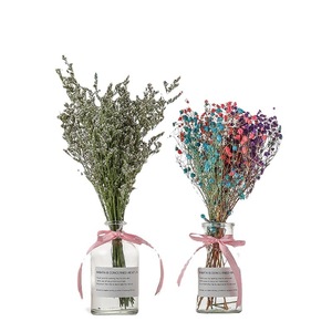 인스 스타일 DIY 북유럽 스타일 소형 드라이 플라워 부케 면화 아기 숨꽃 별꽃 홈 거실 장식용 - Product Image 5