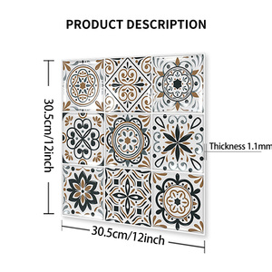 Nouvel Arrivage 2026 – Mosaïque Murale Auto-Adhésive en Verre de Mer Méditerranéenne Facile à Poser pour Salle de Bain – Carreaux Muraux Adhésifs pour Dosseret - Product Image 2