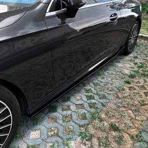 Amp-Z Mercedes-Benz CLE-Class C236 2024+ Side Skirts Piano Black Carbon Fiber Texture Matte Finish Body Kit - Product Image 3