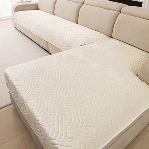 Coussin de canapé en peluche courte, anti-griffures, antidérapant, doux et épais, protection de meubles pour salon, adapté aux animaux domestiques - Product Image 4