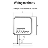 Mini interrupteur tactile intelligent WIFI bipolaire 5A avec contrôle par application, 3 prises, compatibilité Google Home, 250V IP20