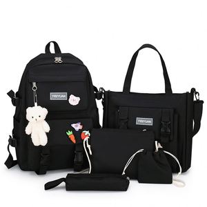 <span class=keywords><strong>Mochila</strong></span> Escolar <span class=keywords><strong>de</strong></span> 5 Piezas, Tendencia <span class=keywords><strong>de</strong></span> Moda 2026, Adecuada para Adolescentes - Product Image 4